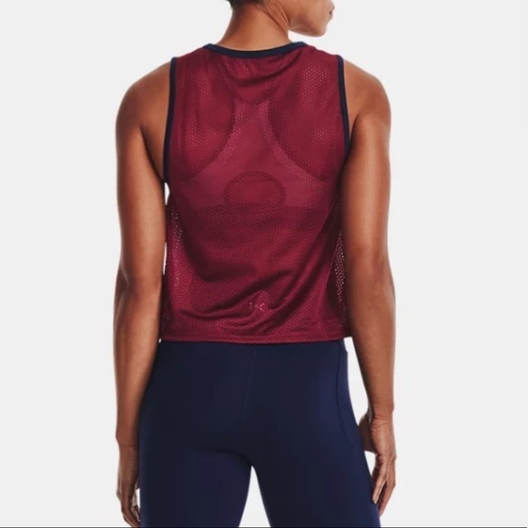 NWT Under Armour UA Playback Retro Mesh Sleeveless Tank Top - Picture 2 of 8